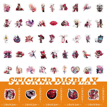 100pcs/Set Hazbin Hotel Stickers DIY Laptop Scrapbook Decoration Graffiti Sticker Toy