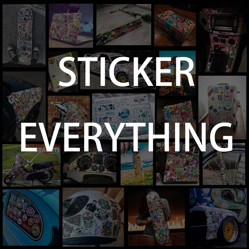 10/20/50/100pcs Racing Car Stickers Skateboard Bike Motorcycle Travel Luggage Toy Cool Vinyl Decal JDM Sticker Bomb for Kids