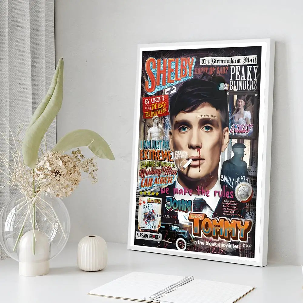 P-Peaky B-Blinders TV Self-adhesive Art Poster Whitepaper Prints Posters Artwork Aesthetic Art Wall Painting