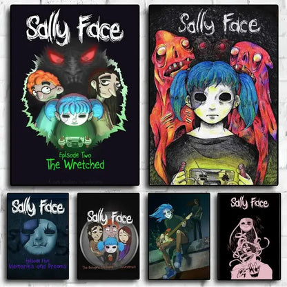 Game Sally Face POSTER Wall Pictures For Living Room Fall Decor Small