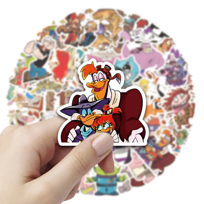 50PCS Cartoon 90s Anime Ledger Stickers DIY Luggage Phone Case Laptop Waterproof Stickers Wholesale