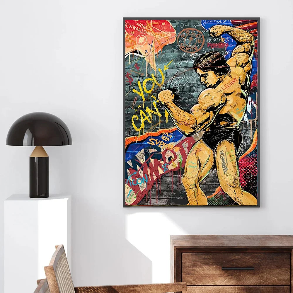 Modern Abstract Aesthetic Wall Art Street Graffiti HD Canvas Oil Painting Posters and Prints Home Bedroom Living Room Decoration