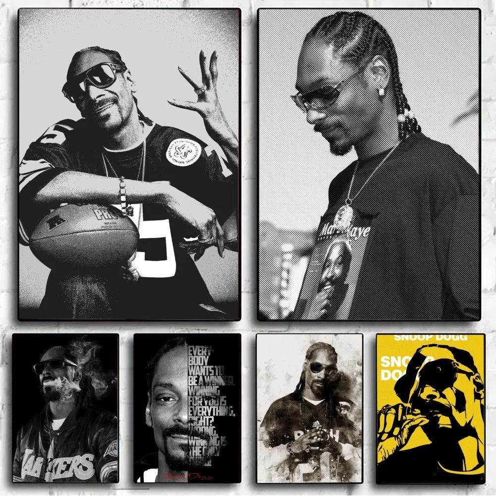 Hip-Hop Rapper Snoop Dogg Poster No Framed Poster Kraft Club Bar Paper Vintage Poster Wall Art Painting Bedroom Study Stickers