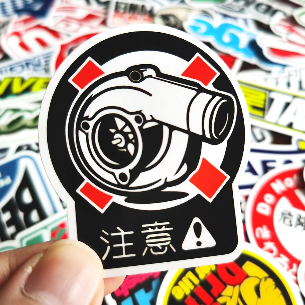 10/20/50/100pcs Cool JDM Stickers Auto Car Modify Motorcycle Scooter Bike Skateboard Laptop Graffiti Vinyl Decals Sticker Bomb