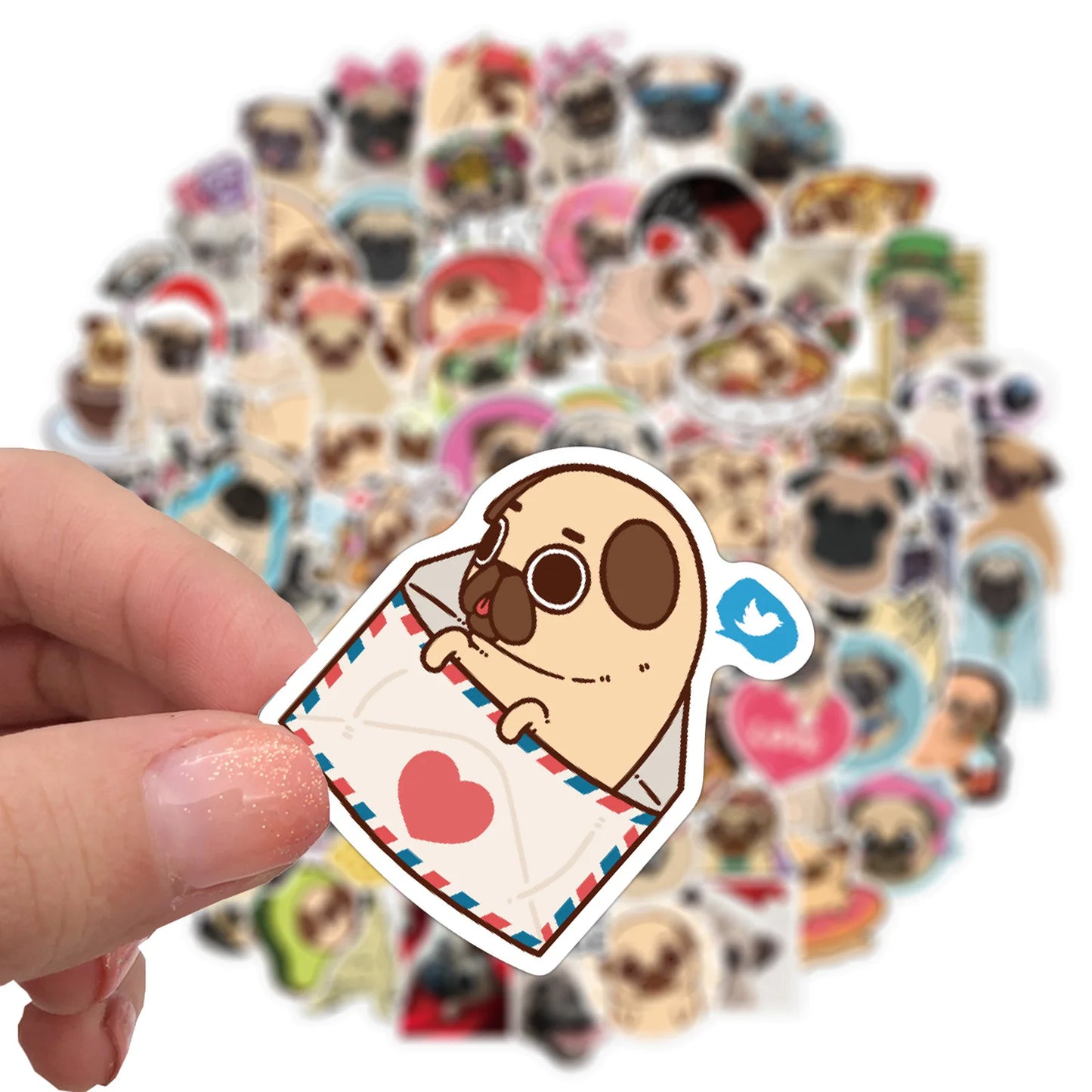 100pcs Dog Animal Stickers DIY Decoration Stickers Cute Laptop Skin Waterproof Phone Case Kawaii Packaging Stationery