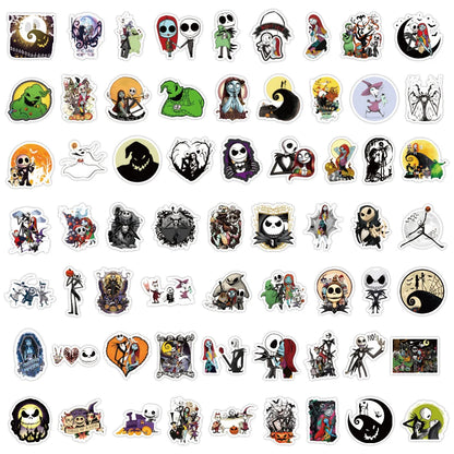 10/30/60pcs Horror Disney Movie The Nightmare Before Christmas Graffiti Stickers DIY Phone Cases Laptop Car Kids Cool Sticker