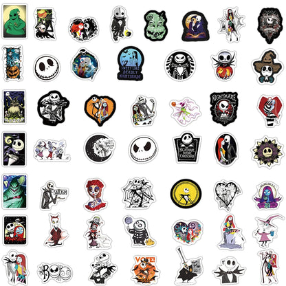 10/30/50/100PCS Disney Nightmare Before Christmas Halloween Horror Corpse Bride Stickers Luggage Phone Graffiti DIY Toy For Kids