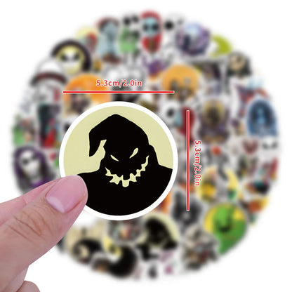 10/30/60pcs Horror Disney Movie The Nightmare Before Christmas Graffiti Stickers DIY Phone Cases Laptop Car Kids Cool Sticker