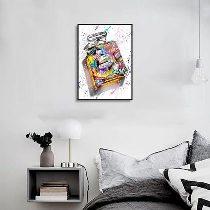 Street Graffiti Canvas Art Print Perfume Bottle Basketball Soccer Decoration Painting Living Room Art Poster for Home Wall Decor