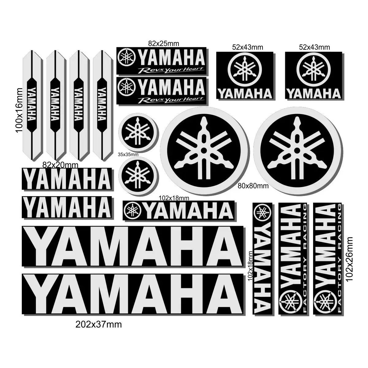 2023 New Motorcycle Side Strip Bike Helmet Sticker Car Styling Vinyl Decal for YAMAHAS Motorcycle Sticker Decoration Car Sticker