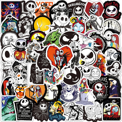 10/30/50/100PCS Disney Nightmare Before Christmas Halloween Horror Corpse Bride Stickers Luggage Phone Graffiti DIY Toy For Kids