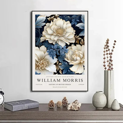 William Morris Museum Exhibition Poster Fox Bird Owl Fruit Butterfly Peacock Flower Canvas Painting Print Wall Decor Home Decor